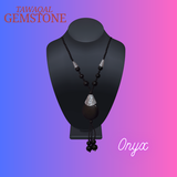Black Aqeeq Neckless Hand made Neckless Good Quailty