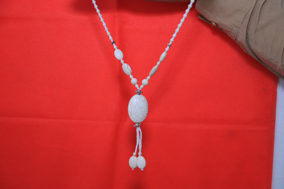 American White Feroza Beautifull Hand Made Neckless For Women