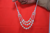 White American  Feroza Neckless Beautifull Hand Made  For Women