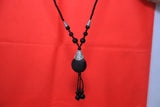Black Aqeeq Neckless Hand made Neckless Good Quailty