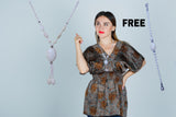 American White Feroza Beautifull Hand Made Neckless For Women
