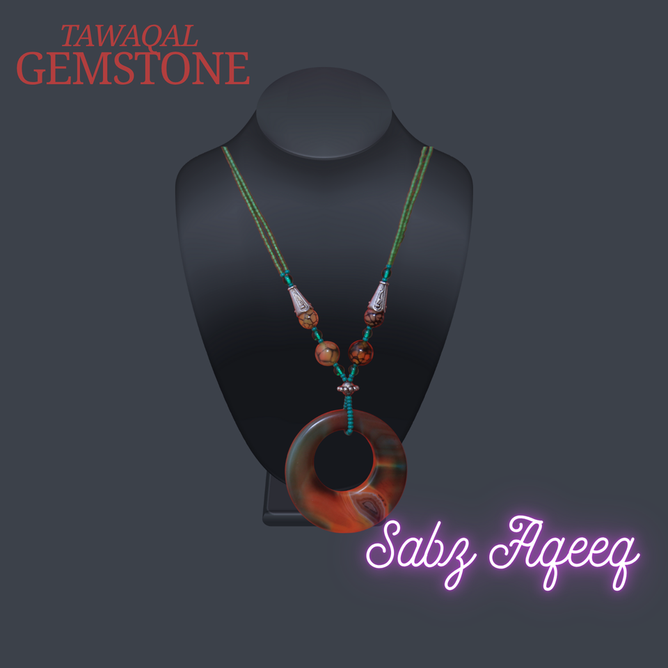 Aqeeq E Shajar Beautifull Hand Made Neckless For Women