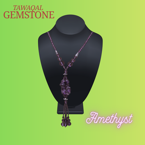 Amethyst stone Neckless Good Quailty Hand Made