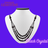 Black Crystal Beautifull Hand Made Nexkless For Women
