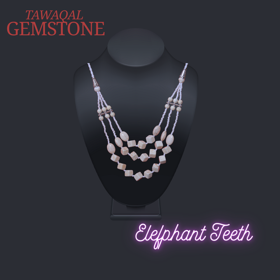 White American  Feroza Neckless Beautifull Hand Made  For Women