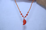 Aqeeq Moon Design Neckless Beautifull Hand Made For Women