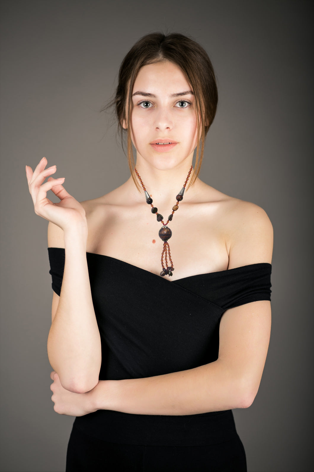 Tiger Eyes Neckles Good Quailty Hand Made  For Women