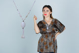 American White Feroza Beautifull Hand Made Neckless For Women