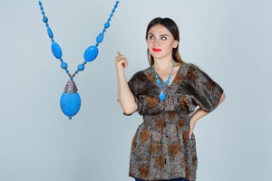 Feroza Neckless  American  Feroza stone Good Quailty