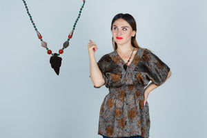 Yasham STone Beautifull Hand Made Neckless For Women
