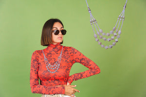 White American  Feroza Neckless Beautifull Hand Made  For Women