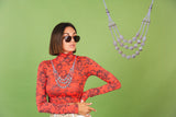 White American  Feroza Neckless Beautifull Hand Made  For Women
